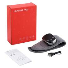 Single Piece Electric Heating Wrist Guard Warm Hot Compress Wrist Brace 40-60℃ 5 Temperature Adjustment 3 Modes Vibration Massage Hand Wrist Protector 30Min Timer Wrist Massage Wrap Rechargeable Heating Wristband Universal For Both Hands - Grey - View 11