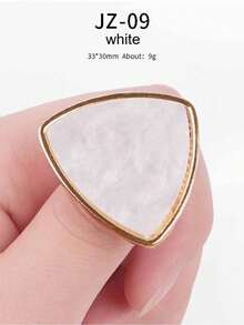 1 件戒指托调色板树脂壳板指甲油 UV 凝胶漆绘图颜色混合，指甲凝胶展示调色板美甲配件、美甲用品、美甲工具、美甲工具、返校、指甲、按压指甲的美甲工具 - 彩色 - 查看 11