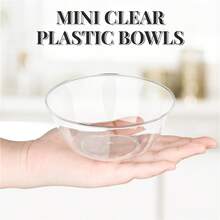 1 件/25 件透明玻璃碗/塑料碗、沙拉碗、冰淇淋碗、优质硬塑料甜点碗，适用于服务、婚礼、餐饮、派对、沙萨、家庭或活动派对用品 - 彩色 - 查看 5