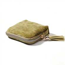 1pc Luxurious Jewelry Organizer Pouches With Tassel Accents - Multi-Compartment Fabric Storage Bags For Necklaces, Bracelets, Earrings - Ideal For Travel, Gifts, Birthdays, Holidays, Travel Accessories | Elegant Jewelry Storage | Zipper Closure, Jewelry Boxes For Women Storage Organizer Travel Essentials Back To School Dormitory Storage