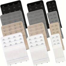 Juego de 3 hebillas elásticas para sujetador, hebillas de extensión para ropa interior - Hebillas ajustables de 2/3/4 ganchos para la espalda - Para mujer - Adecuado para sujetadores sin tirantes y ropa interior - Regalo perfecto para mujeres