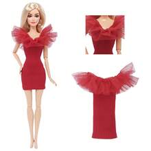 5 件套时尚娃娃服装，适合日常穿着，多巴胺色的衣服和裙子，蝴蝶结式迷你裙，JK 裙和合身迷你裙组合套装，适合 11.5 英寸/30 厘米 1:6 娃娃，娃娃服装的高端配饰（不包括娃娃本身）。 - 彩色 - 查看 4