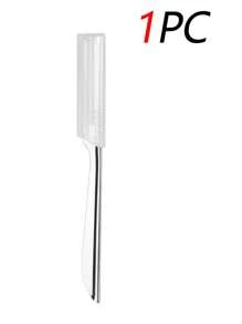 5/3/1pc Stainless Steel Eyebrow Razor With Protective Comb, Fine Blade, Perfect For Beginners, Makeup Tools