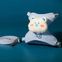 قطعة واحدة قابلة للتعديل من سترة سرج الأرنب، سرج أرنب بشكل أذن الدب الجميل ، سِلْسِلَة رابط لحيوانات الأليفة الصغيرة والأرانب - متعدد الألوان - مشاهدة 13