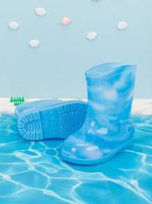 1 Pair Kids Waterproof Rain Boots, Soft & Comfortable All-Season Outdoor Casual Shoes