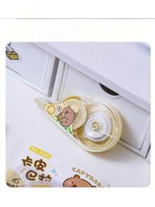 Sanrio 【开学季】3片装 大容量150米 Capibala 可爱修正带 卡通高颜值学生修正带 大容量文具适合学生纠正错别字、文具、考试。送礼佳品，开学季，开学季！