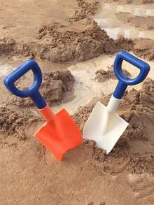 1pc Kids Beach Shovel Toys For Digging Sand, Dirt, Hard PP Material, Play Water Digging Tools, Suitable For Sand Play At The Beach Or Outdoor, Suitable For 3-6-12 Years Old Babies, Boys And Girls Universal, Baby Shovels