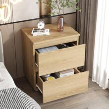 ECACAD Modern Nightstand End Table With 2 Drawers Side Table For Bedroom Living Room - Màu gỗ - Xem 5