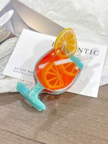 1 szt. Spinka do włosów z mrożoną herbatą i kawą, unikalnie zaprojektowana, odpowiednia do upięć, świąteczny prezent, akcesoria do włosów, spinka do włosów dla kobiet, jesienne akcesoria, jesienno-zimowe stroje wakacyjne dla kobiet