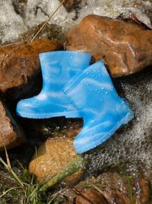 1 Pair Kids Waterproof Rain Boots, Soft & Comfortable All-Season Outdoor Casual Shoes
