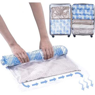 TAILI Small Vacuum Bags For Clothes Travel Vacuum Storage Bags 10Pack (40 X 60CM) Reusable Vacuum Storage Bags For Clothes Saves 80% Of Storage Space