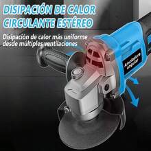 Kit Rotomartillo Y Esmeriladora Angular Inalámbrica 21v - Azul - Ver 8