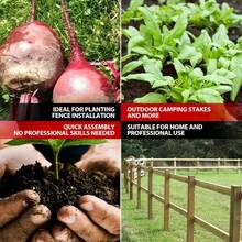 2PCS Garden Auger Drill Bit Set For Electric Drill - Spiral Planter Tool For Planting Vegetables, Flowers & Bulbs - Heavy Duty Soil Digger With Storage Box - Ideal For Garden Planting & Transplanting - Black - View 2