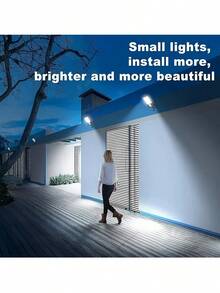 6PCS Solar Motion Sensor Lights - 108 COB LED, IPX4 Waterproof, Auto Dimming, 800mah,Wireless Wall Lamp For Garden/Garage (Easy Install, No Wiring) - 6pcs-white - View 7