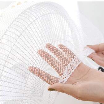 2pcs Non-Woven Anti-Pinch Fan Cover, Electric Fan Protective Cover, Fan Net Protective Cover