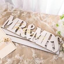 Custom Wedding Tabletop Ornament - Exclusive Personalized Wooden Decoration For Head Table, Four Sizes Available, Cherish The Memories - Wedding, Anniversary Gift - Elegant Logo For Bride And Groom, Stylish, Modern, Customized, Personalized, Unique, Ideal Gift For Him