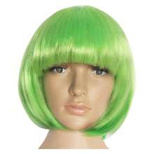 Short Bob Hair Wigs Synthetic Fiber For Party Costume Halloween Men/Women 14Colors Optional