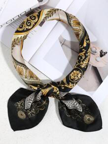 1 pièce Foulard carré en soie de couleur unie casual pour hommes, convient pour les rendez-vous, les voyages, les vacances, les tenues décontractées