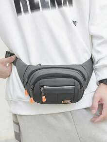 1 件新款女士腰包，刺绣，多种颜色，拉链开合，多个空间，简洁轻便，适合女性居家通勤、户外运动、返校、购物、度假、旅行、休闲风格、学院风、时尚、女士胸包、女士斜挎包，适合作为送给朋友、母亲和老师的礼物，休闲、度假、学院风、派对、街头