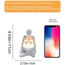 1件装艺术高级抽象人物郁金香夜灯，创意装饰，卧室装饰，生日礼物，简约装饰配件，现代家居装饰，适用于客厅和卧室，中心装饰，母亲节礼物，毕业礼物，婚礼装饰（图片中的光线可能会造成色差。实际产品为白色。请参考详情图了解更多信息。）