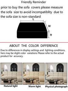 1 Vỏ bọc ghế sofa co giãn, Vỏ bọc ghế sofa chống trượt toàn diện, Vỏ đệm ghế sofa đa năng cho mọi mùa, Chăn sofa vải dày, Có thể giặt bằng máy, Chống bụi, Thân thiện với thú cưng, Trang trí nhà cửa, Có thể điều chỉnh cho ghế sofa góc, Phòng ngủ, Văn phòng, Phòng khách 1/2/3/4 chỗ ngồi - Màu be - Xem 12