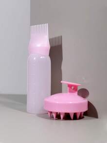 沙龙发油分配器瓶专业染发梳瓶理发店美发师染发用品、洗发刷、男女通用、返校、旅行度假必需品、女士发饰