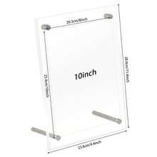 Acrylic Photo Frame 5"/6"/7"/8"/10"/A5/A4 Photo Frame Certificate Camping Poster Display Stand Rectangle Paper Holder Desktop Decoration - Clear - View 13