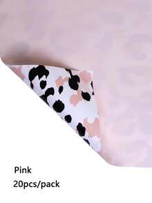 20 Stücke/Packung Reißfestes Blumen-Packpapier mit Leoparden-Muster im europäischen Stil, ideal für Blumenarrangements & Geschenkverpackung