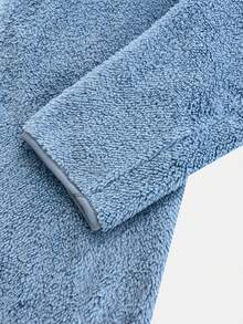 女士纯色加厚保暖双面羊毛拉链夹克冬季