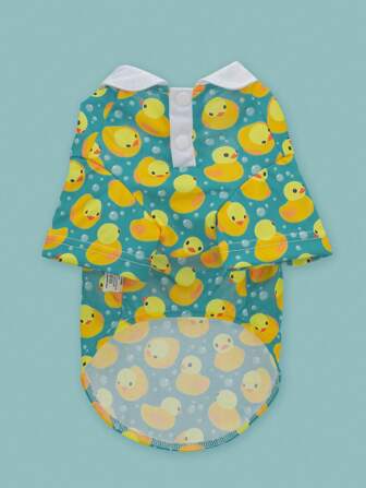 1 件新款宠物服装狗狗 Polo 衫、睡衣狗狗衣服可爱印花设计，适合泰迪、比熊犬和其他小型犬