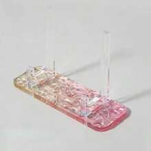 1pc Multi-Functional Acrylic Display Stand, Candy Color Card Frame Base, For Anime Peripheral Storage, Badge Holder