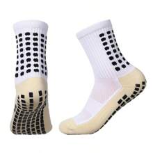 Calcetines antideslizantes de fútbol para hombres y mujeres, calcetines deportivos transpirables con silicona en la suela para fútbol, deportes al aire libre, carrera y ciclismo