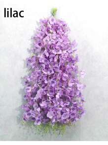 50 piezas/paquete Guirnalda colgante de flores de seda artificiales de glicinia estilo bohemio para decoración del hogar, bodas, fiestas, cumpleaños, Navidad y reuniones familiares