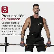 Correas de levantamiento de silicona antideslizante ,Straps Para Gym, Levantamiento de Pesas,muñequeras gym straps para gym mujer, hombres, levantamiento de pesas, culturismo, Xfit, entrenamiento de fuerza - Marrón - Ver 4