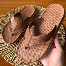 Men's Extremely Soft Adult Flip Flops - Camel - View 1