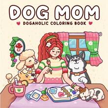 [New Bestselling Item] Healing Coloring Book For Adults, Stress Relief Doodle Book | Includes 24 Comfortable Patterned Scenes | Warm Family Decor DIY Hand-Painting | Dog Mom Creative Gift | High Cost-Performance Parent-Child Interaction | Back-To-School Suitable Gift (Recommended For Use With A Painting Pad)