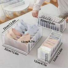 Bra Drawer Organizers, Underwear Wardrobe Organizers Divider, Storage Bins, Closet Organizers And Storage Boxes, Foldable Closet Storage Box For Underwear Bra Socks
