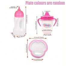 12pcs Magic Baby Dolls Mini Milk Bottles, Bottle And Juice Bottle Set, Magical Baby Doll Bottle Toy Set, Panda Sticker Milk Bottle & Juice Bottle Dolls, Disappearing Liquid, Strange Milk & Juice Bottles, Disappearing Doll Magic Bottle Children Toys, Suitable As Doll Accessories (Random Accessory Color)