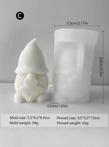 8pcs Combination Dwarf Candle Silicone Mold DIY Dwarf Stone Handmade Holiday Gift Mold