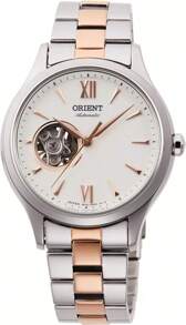 Orient Relógio Mecânico Feminino Orient com Mostrador Branco e Pulseira de Aço Inoxidável, Estilo Elegante de Negócios, Adequado para Uso Diário, Encontros, Presentes e Várias Festas RA-AG0020S10B