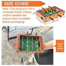 WIN.MAX Mesa de Pebolim de Entretenimento Interno, Equipamento de Jogo de Lazer para Reunião Familiar, Mesa de Jogo de Sobremesa Competitiva para 2 Jogadores, Acompanha 2 Peças de Minifutebol de 2,5 cm/0,98 polegadas