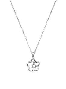 1pc Silver Star Necklace, Suitable For Daily Wear, A Thoughtful Gift For People Who Appreciate Minimalist Jewelry Style
