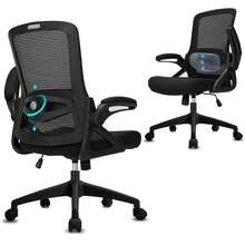 Milacyee Ergonomic Office Chair Made Of Breathable Mesh With Lumbar Support, Adjustable Armrests, Height-Adjustable Frame And 360° Swivel Casters For Office And Study.