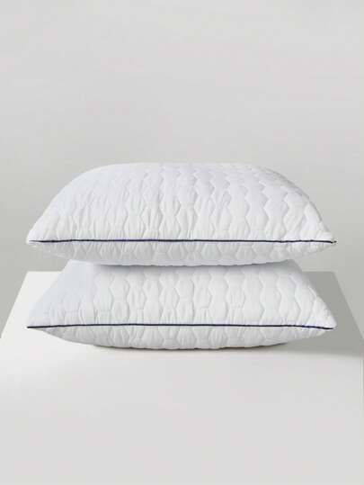 1pc Hotel Home Bed Pillow, Luxe Quality, Made Premium Zachte Feather Alternative Filling, Com Tafel High Elasticity Pillows, Bedroom, Guest Room, Dorm Room (50x70) view 4