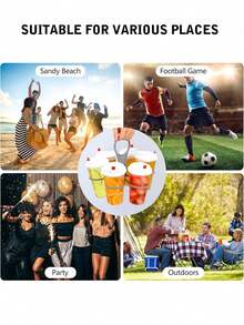 1 件 6 槽可折叠饮料架，折叠式杯架，6 槽可旋转杯子收纳架，轻质坚固的塑料饮料架，适用于派对、烧烤、露营、野餐户外活动中的咖啡、葡萄酒、鸡尾酒，露营饮料收纳架