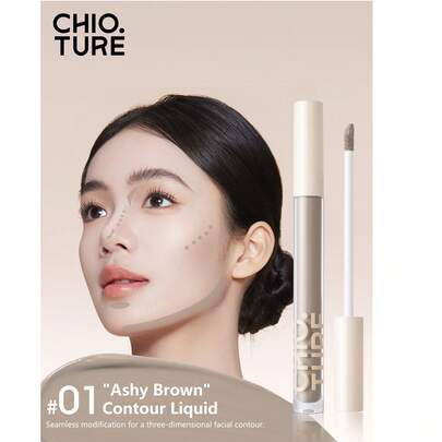 CHIOTURE 液体遮瑕高光棒，提亮遮瑕膏，哑光眼影，鼻部轮廓修饰，持久妆效，适合新手