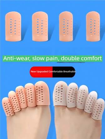 10pcs Silicone Breathable Hand And Foot Protectors With Breathable Mesh Holes To Effectively Protect Men And Women Who Are Prone To Hand And Toe Injuries.