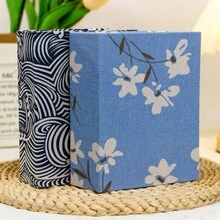 1 件树叶印花布套大容量相册（可容纳 200 张 6 英寸照片）；1 件复古花卉印花布套 4R-6 英寸相册（可容纳 100 张 4R/6 英寸照片），随机选择学校用品，返校 - 彩色 - 查看 2