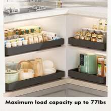 32-52CM Pull Out Cabinet Organiser, Pull Out Kitchen Storage,Adjustable Drawers - White - View 6