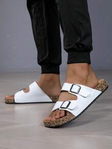 男士户外防滑休闲鞋夏季透气软底沙滩凉鞋舒适不累脚适合户外露营沙滩街头室内休闲居家拖鞋两用